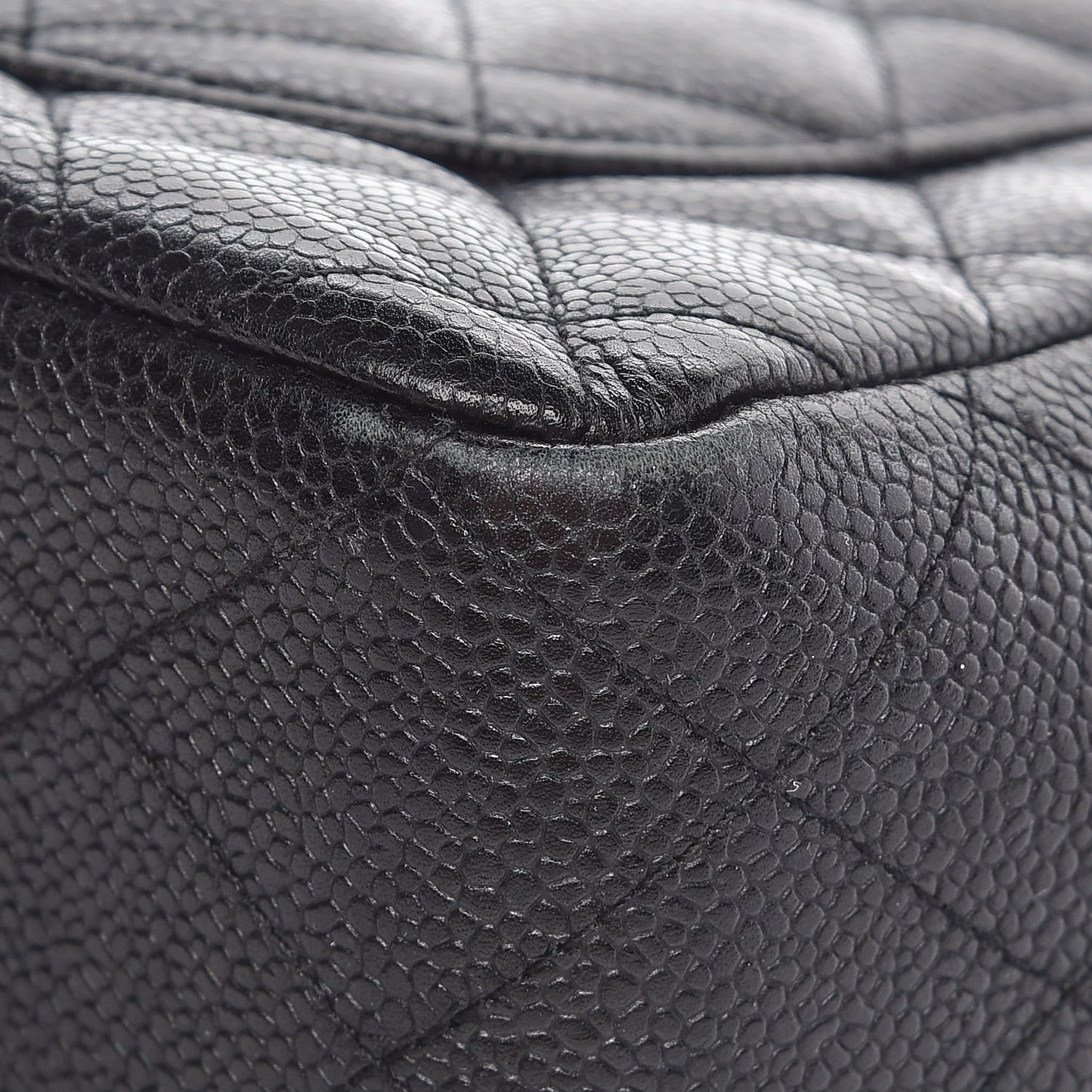 Caviar Quilted Jumbo Single Flap Black