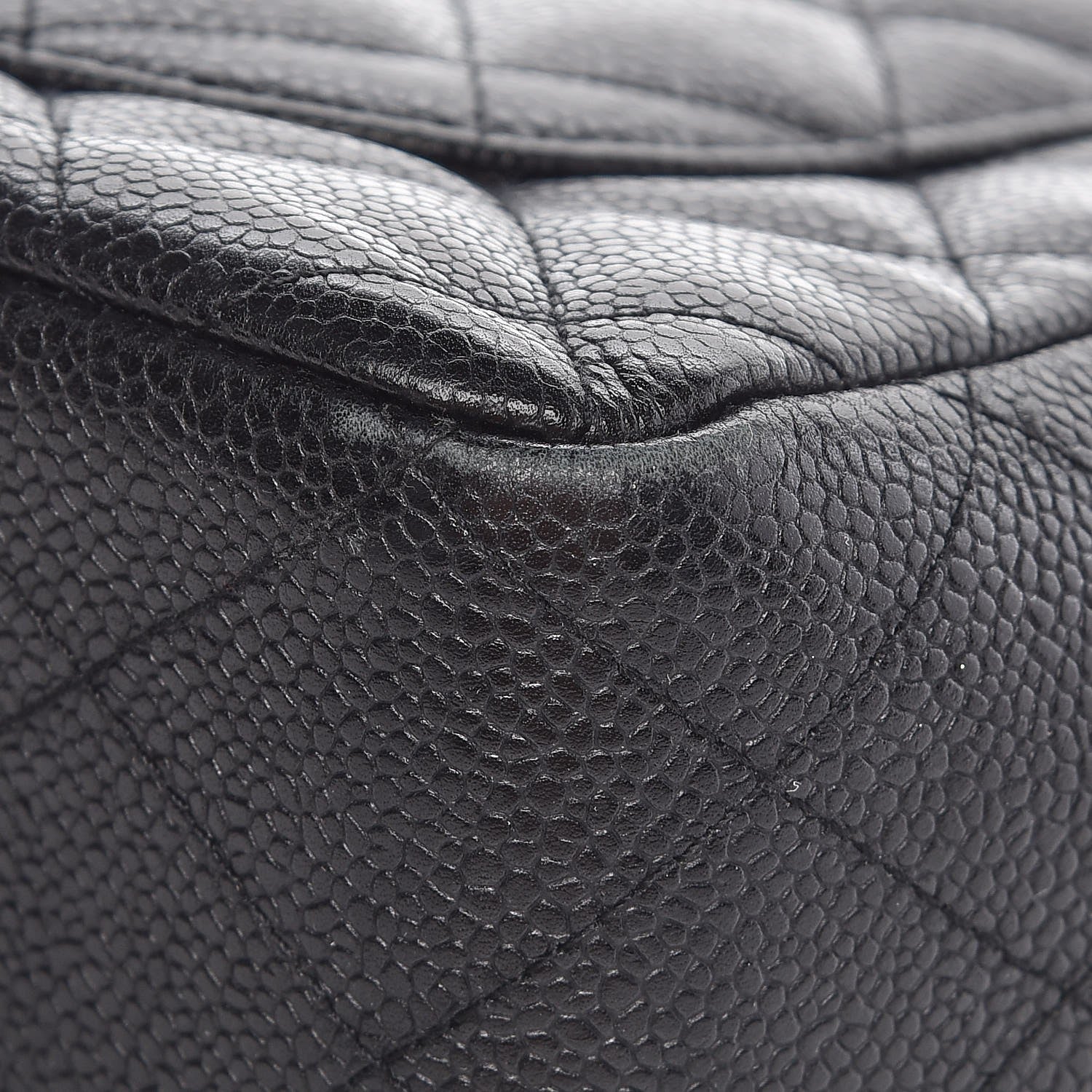 Chanel Caviar Quilted Jumbo Single Flap Black 11 of 13