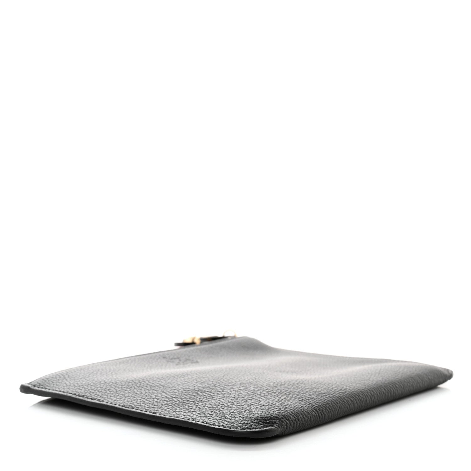 Christian Louboutin Calfskin Loubicute Charms Clutch Black 4 of 9