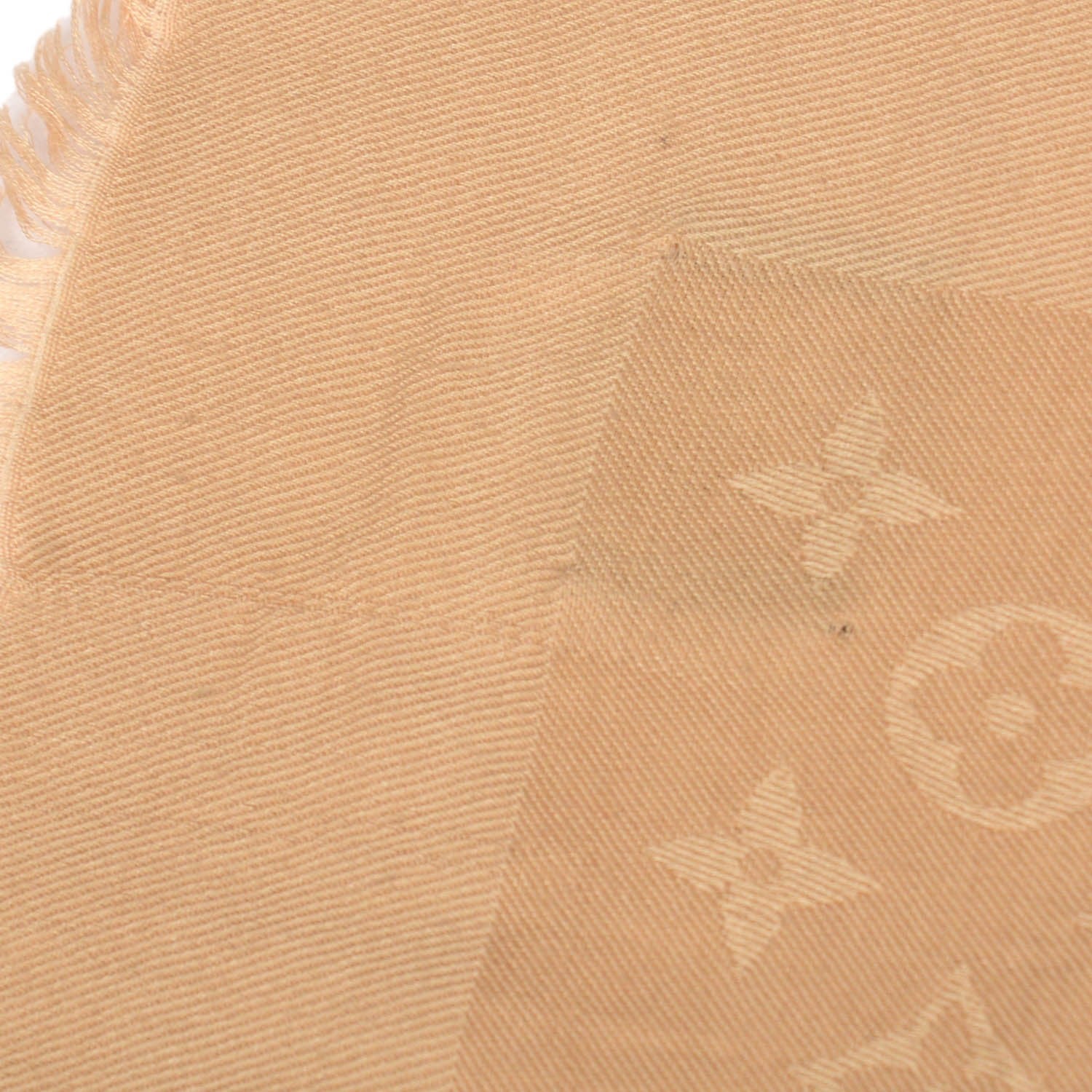 Louis Vuitton Silk Wool Monogram Shawl Dune 6 of 7
