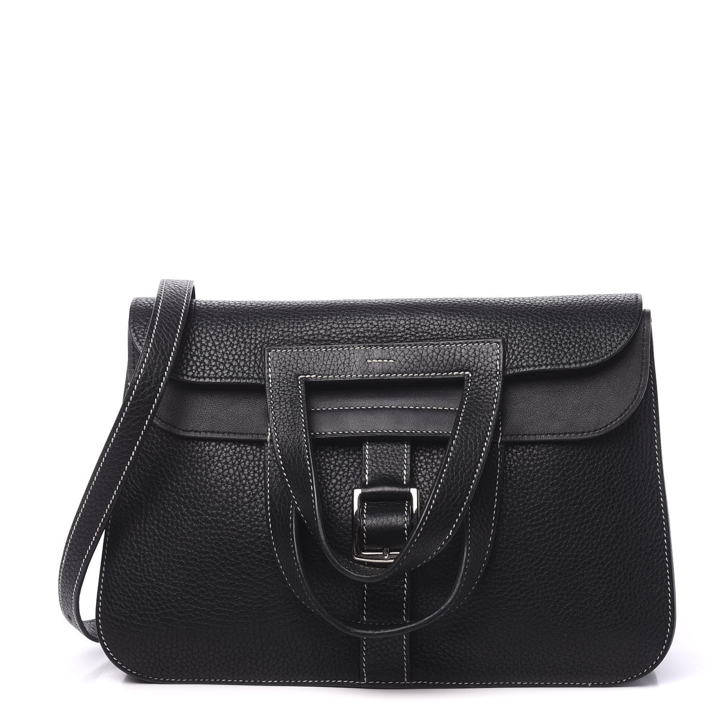 Hermes Taurillon Clemence Halzan 31 GM Black 1 of 13