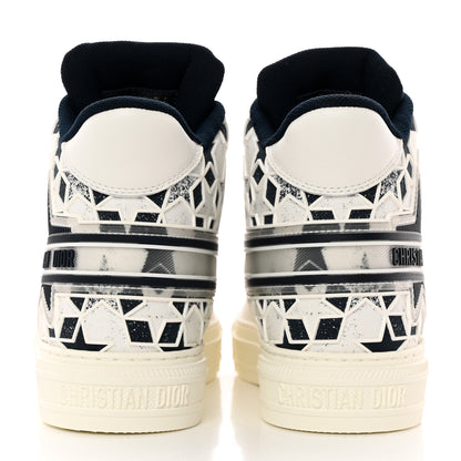 Christian Dior Canvas Embroidered Womens Walk'n' Dior Star High Top Sneakers 36 White Navy 4 of 12