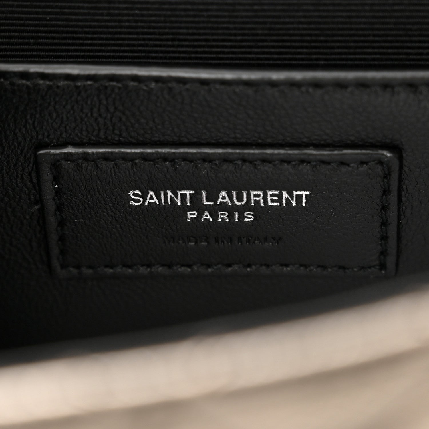 Saint Laurent Metallic Grain De Poudre Textured Mixed Matelasse Triquilt Small Monogram Satchel Piombo 6 of 9