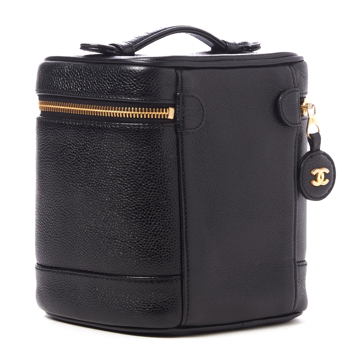 Chanel Caviar Vanity Cosmetic Case Black 2 of 9