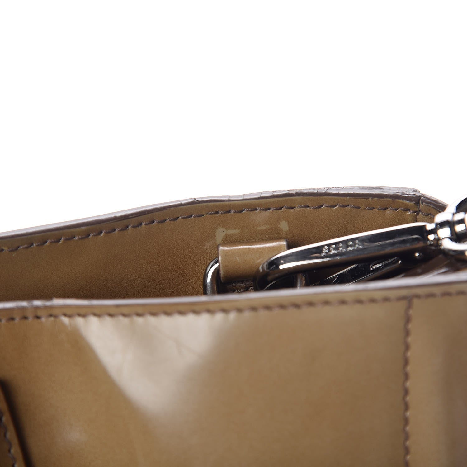 Prada Spazzolato Top Handle Tote Cera 16 of 30