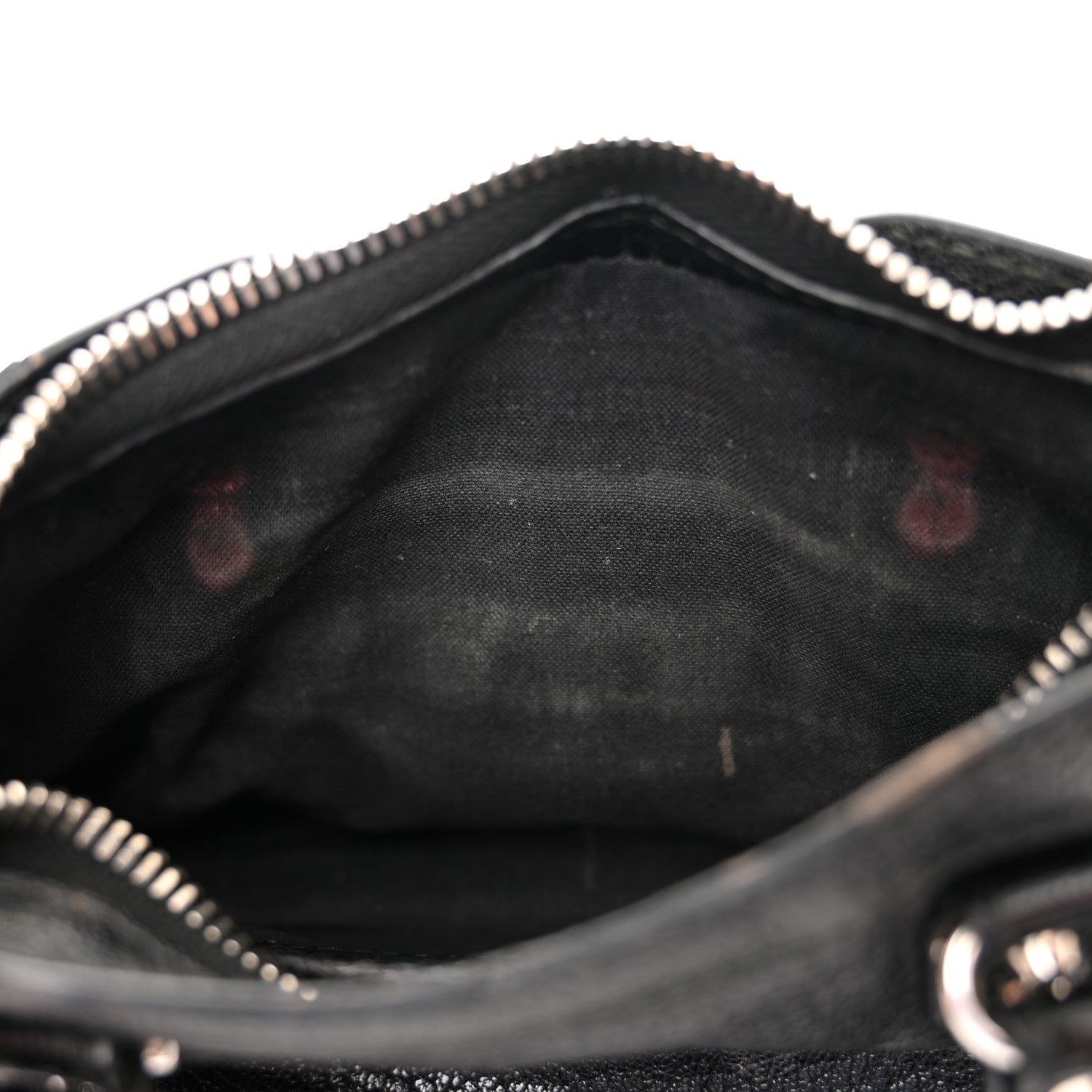 Balenciaga Chevre Silver Metallic Edge Hardware Nano City Black 14 of 20