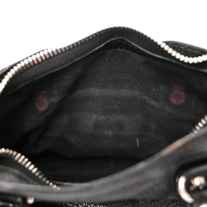 Balenciaga Chevre Silver Metallic Edge Hardware Nano City Black 14 of 20