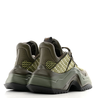 Louis Vuitton Calfskin Raffia LV Archlight 2.0 Platform Sneakers 37 Kaki 5 of 10