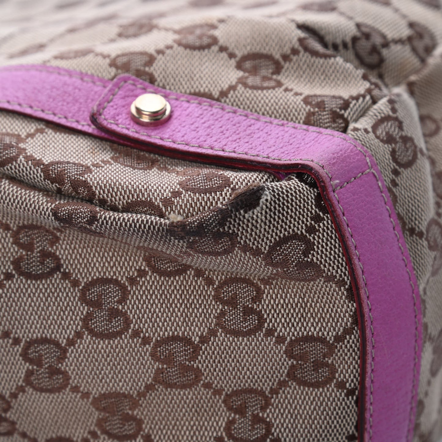 Monogram Medium Abbey Shoulder Bag Pink