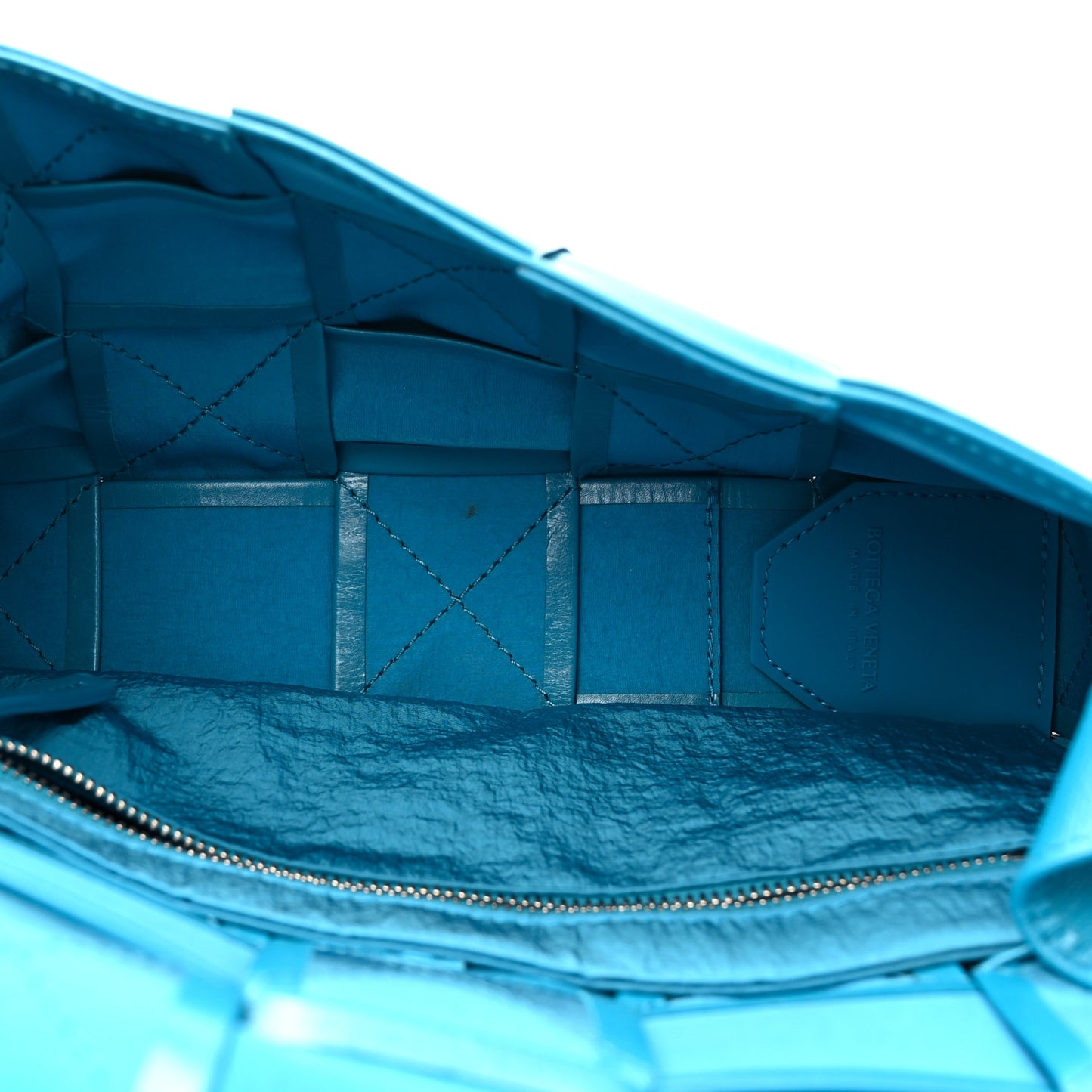 Paper Calfskin Maxi Intreccio Cassette Crossbody Bag Blaster