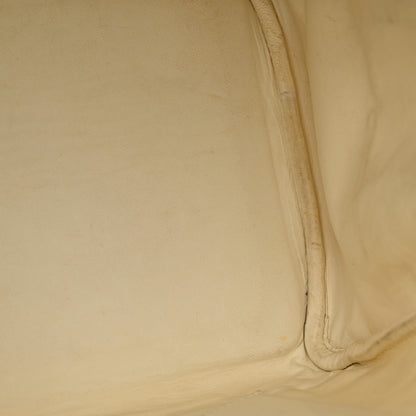 Hermes Toile Taurillon Clemence Birkin 35 White 14 of 33