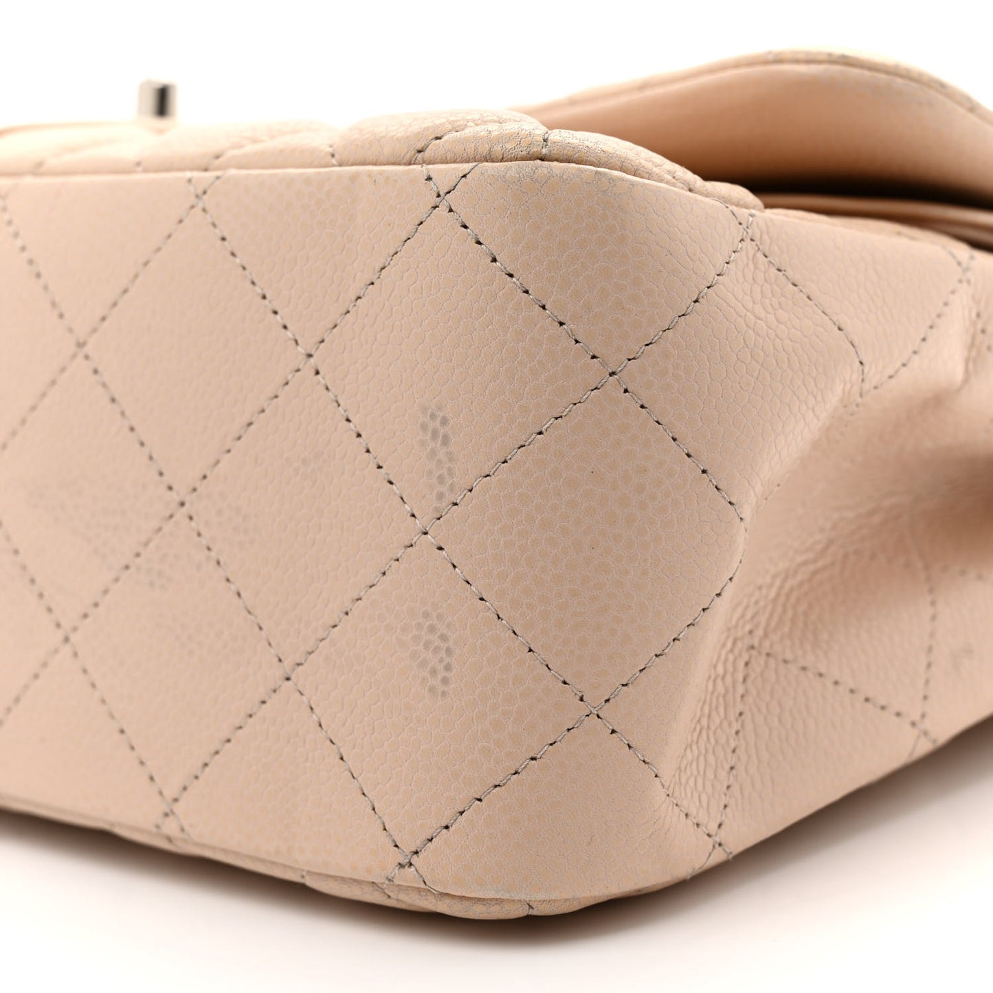 Caviar Quilted Jumbo Double Flap Light Pink