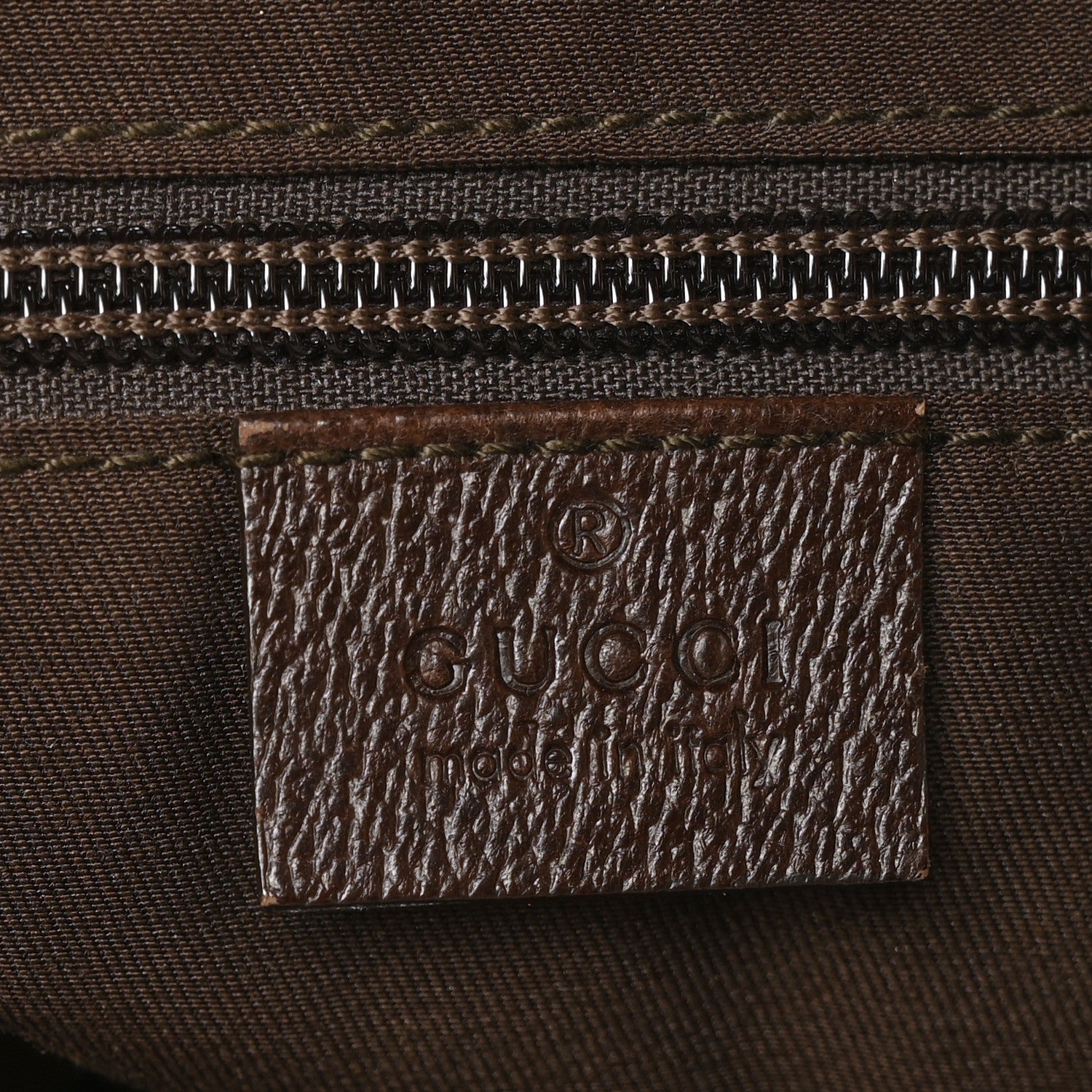 Gucci Monogram Web Medium Flat Messenger Bag Brown 5 of 6