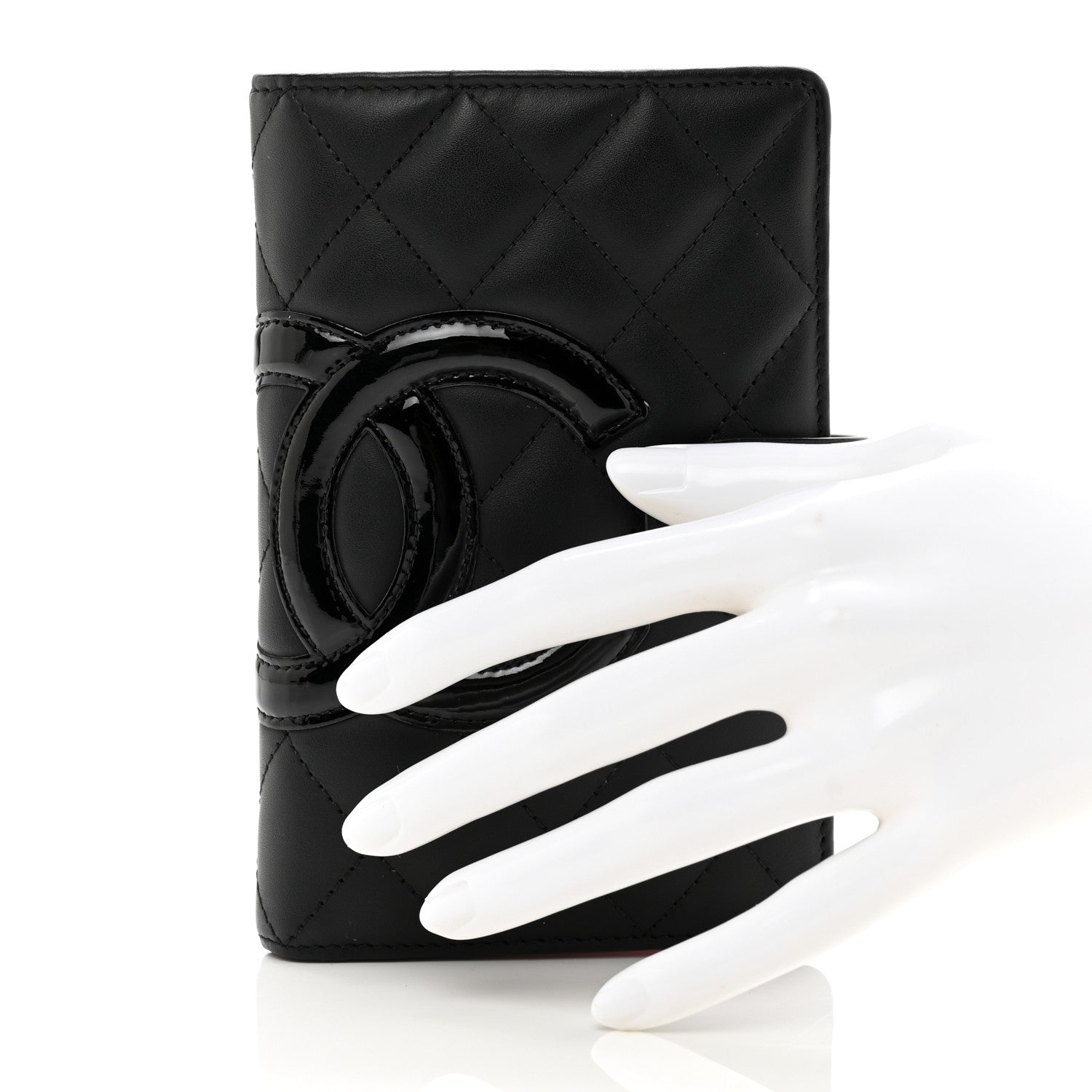 Chanel Calfskin Cambon Zipped Pocket Wallet Black 2 of 8