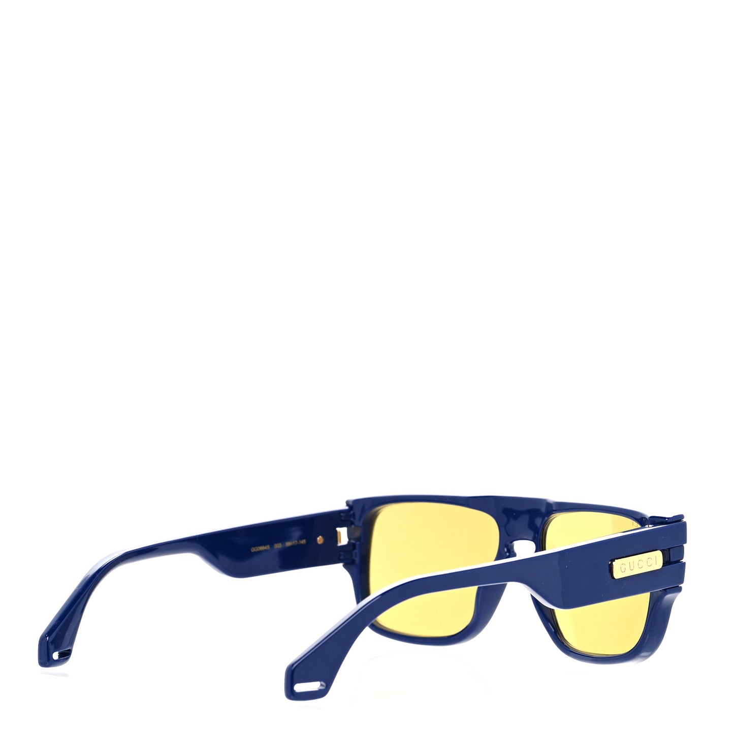 Acetate Rectangle Frame Web Sunglasses GG0664S Blue