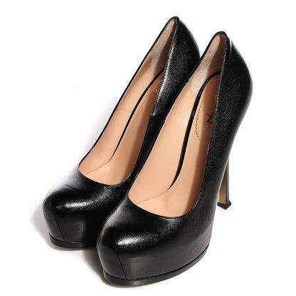Saint Laurent Vernigolf Tribute Two Platform Pumps 39 Black 3 of 8
