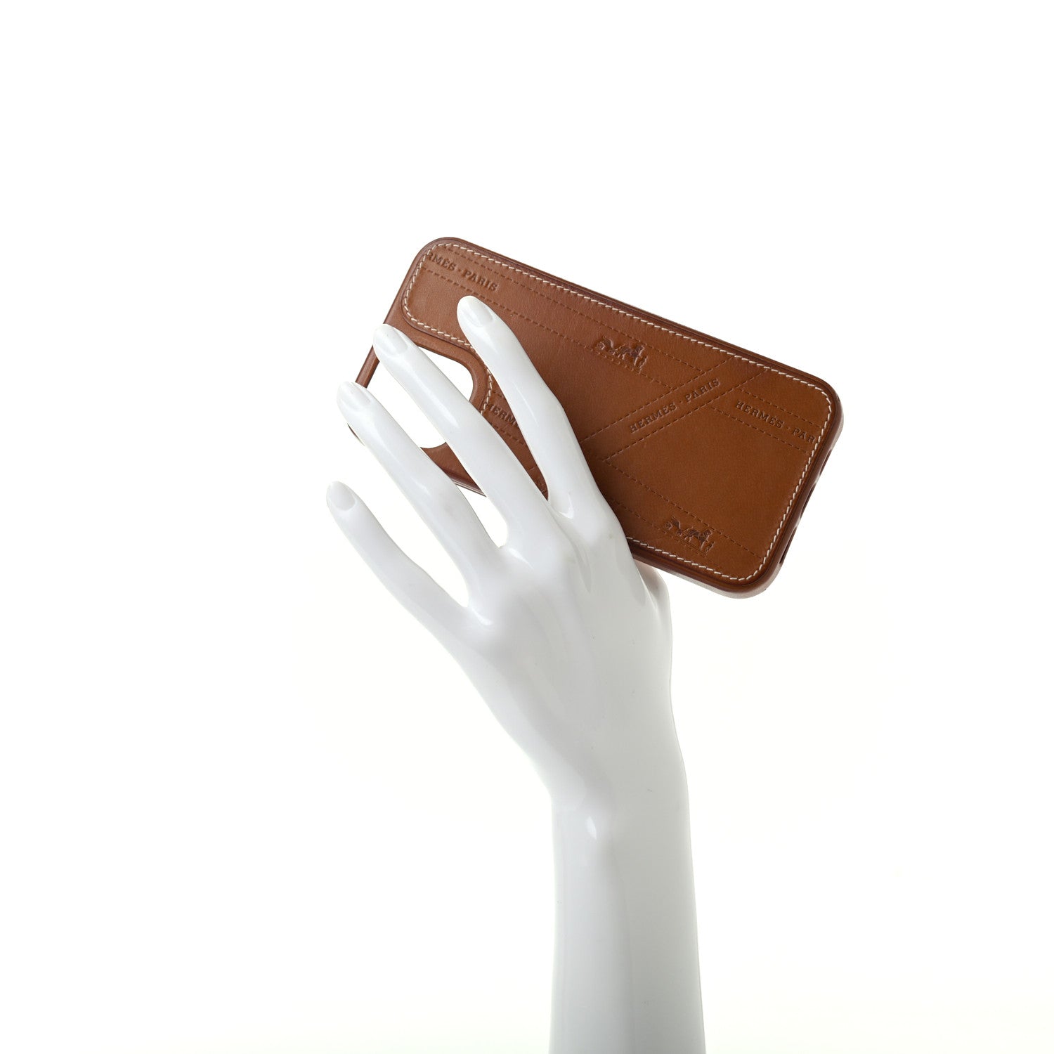 Hermes Barenia Bolduc iPhone 12/12 Pro Case Fauve 2 of 6