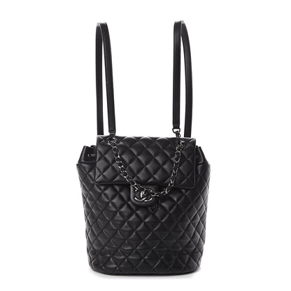 Chanel Lambskin Quilted Small Urban Spirit Backpack Black 1 of 9