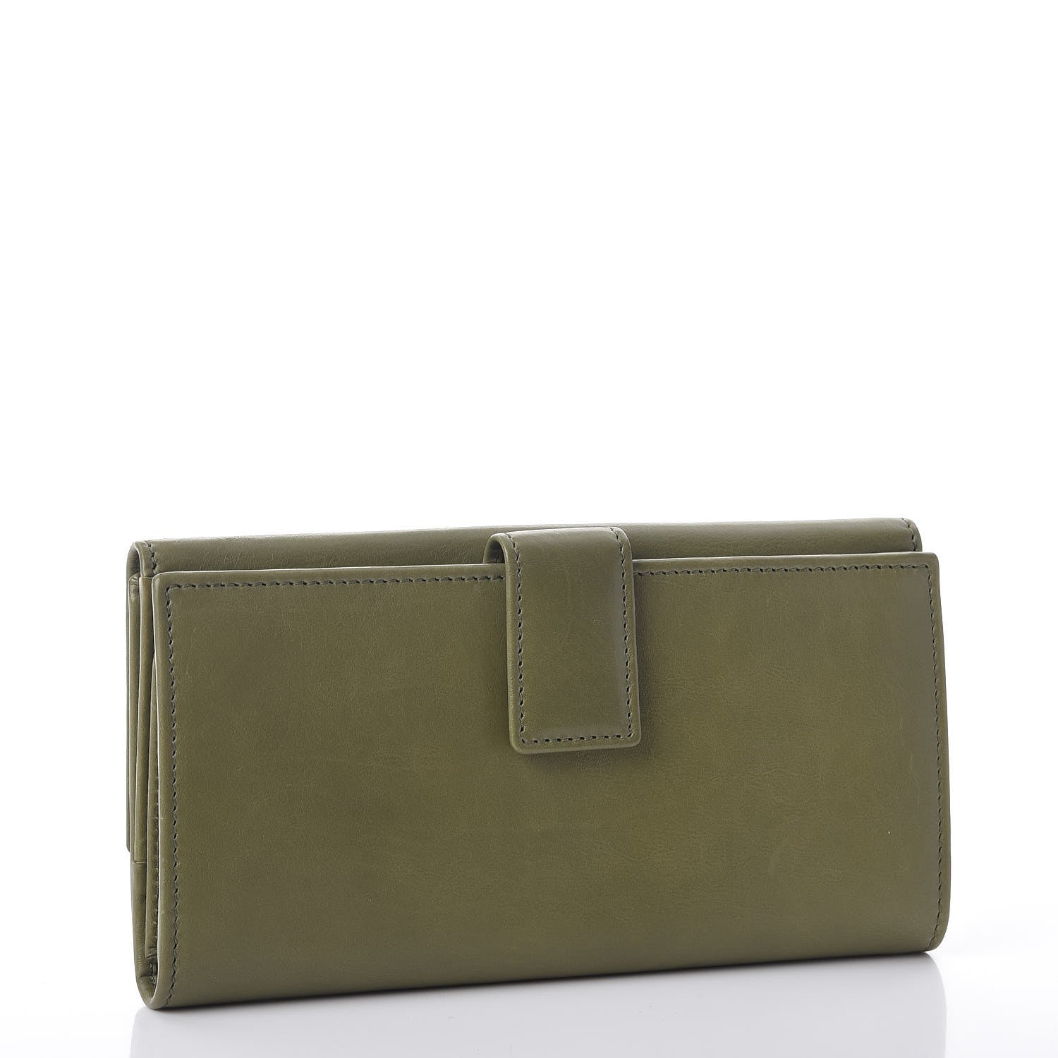 Gucci Calfskin Studded Blondie Continental Wallet Green 3 of 12