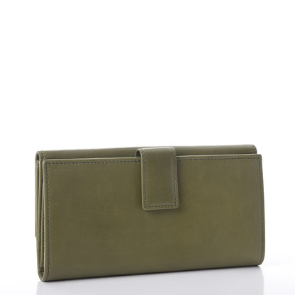Gucci Calfskin Studded Blondie Continental Wallet Green 3 of 12