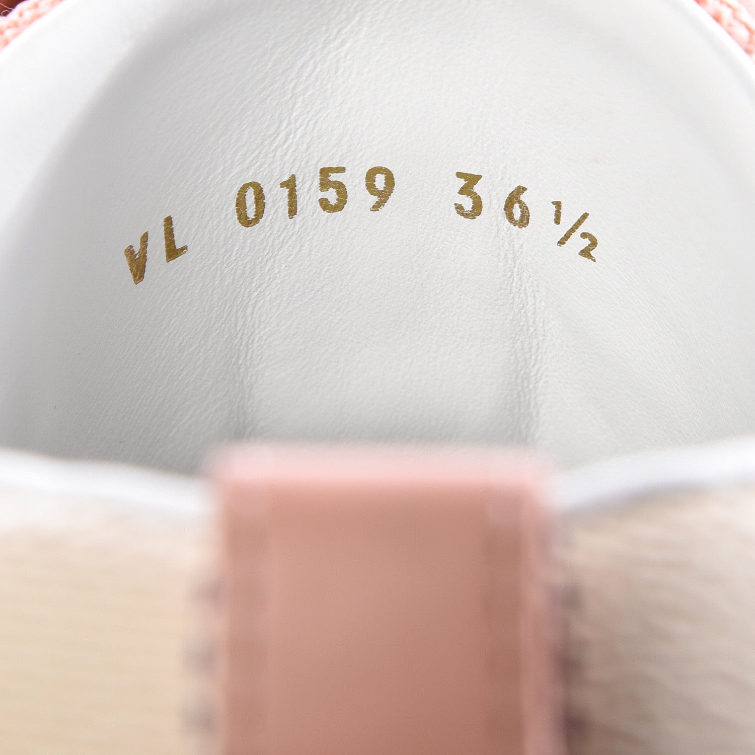 Louis Vuitton Suede Damier Azur Run Away Sneakers 36.5 Pink 10 of 10