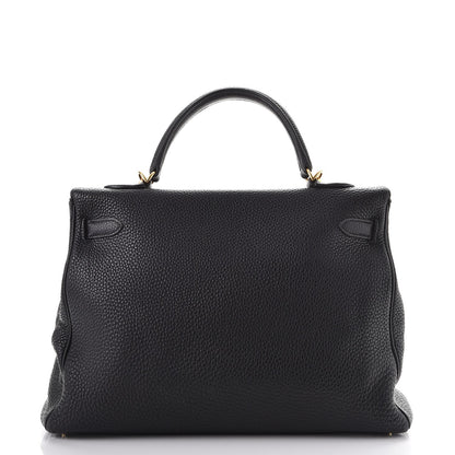 Hermes Taurillon Clemence Kelly Retourne 35 Black 4 of 40