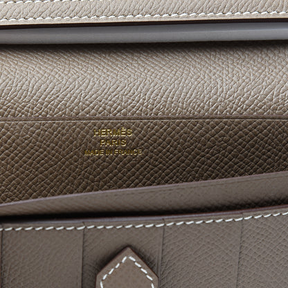Hermes Epsom Bearn Gusset Wallet Etoupe 5 of 7