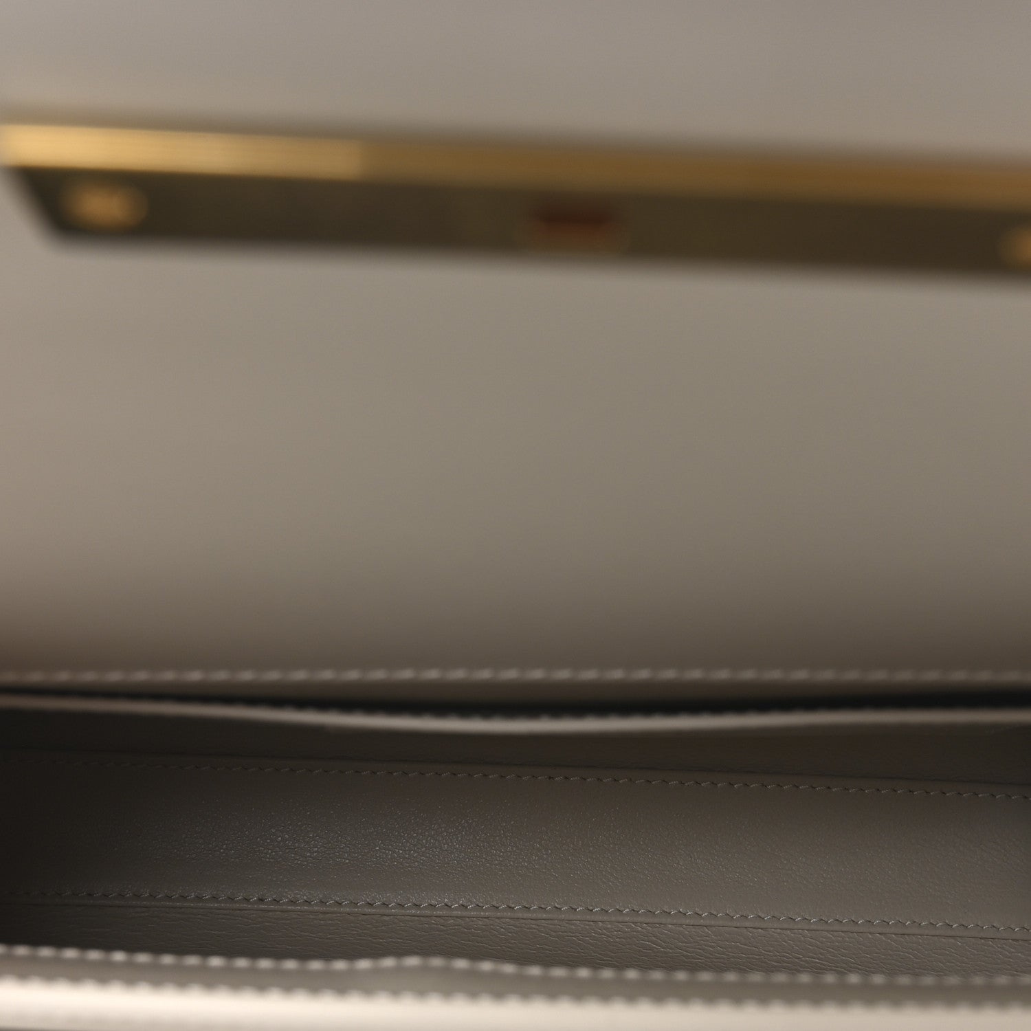 Saint Laurent Smooth Calfskin Small Manhattan Baguette  Crema Soft 5 of 10