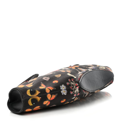 Alexander McQueen Silk Obsessions De Manta Clutch Black 3 of 4