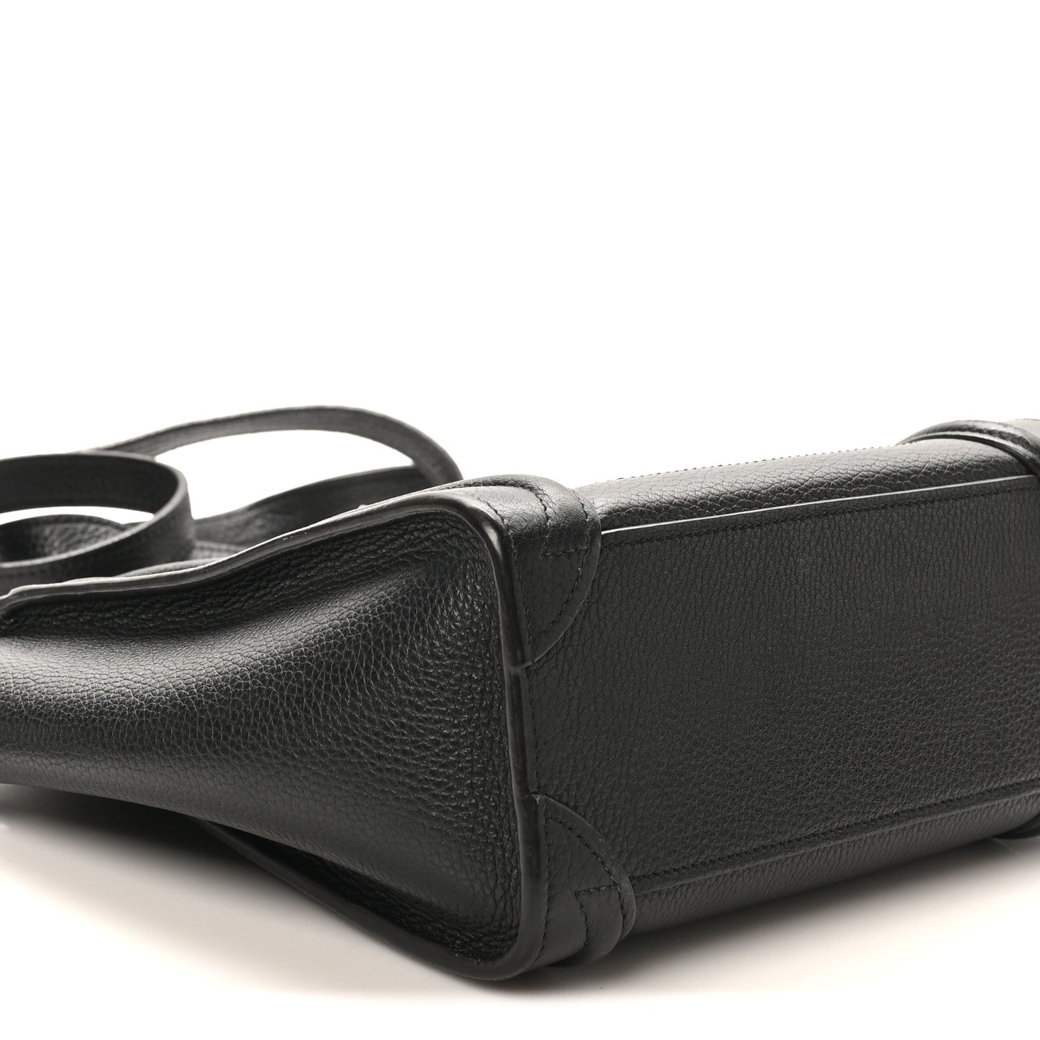 Celine Drummed Calfskin Nano Luggage Black 8 of 11