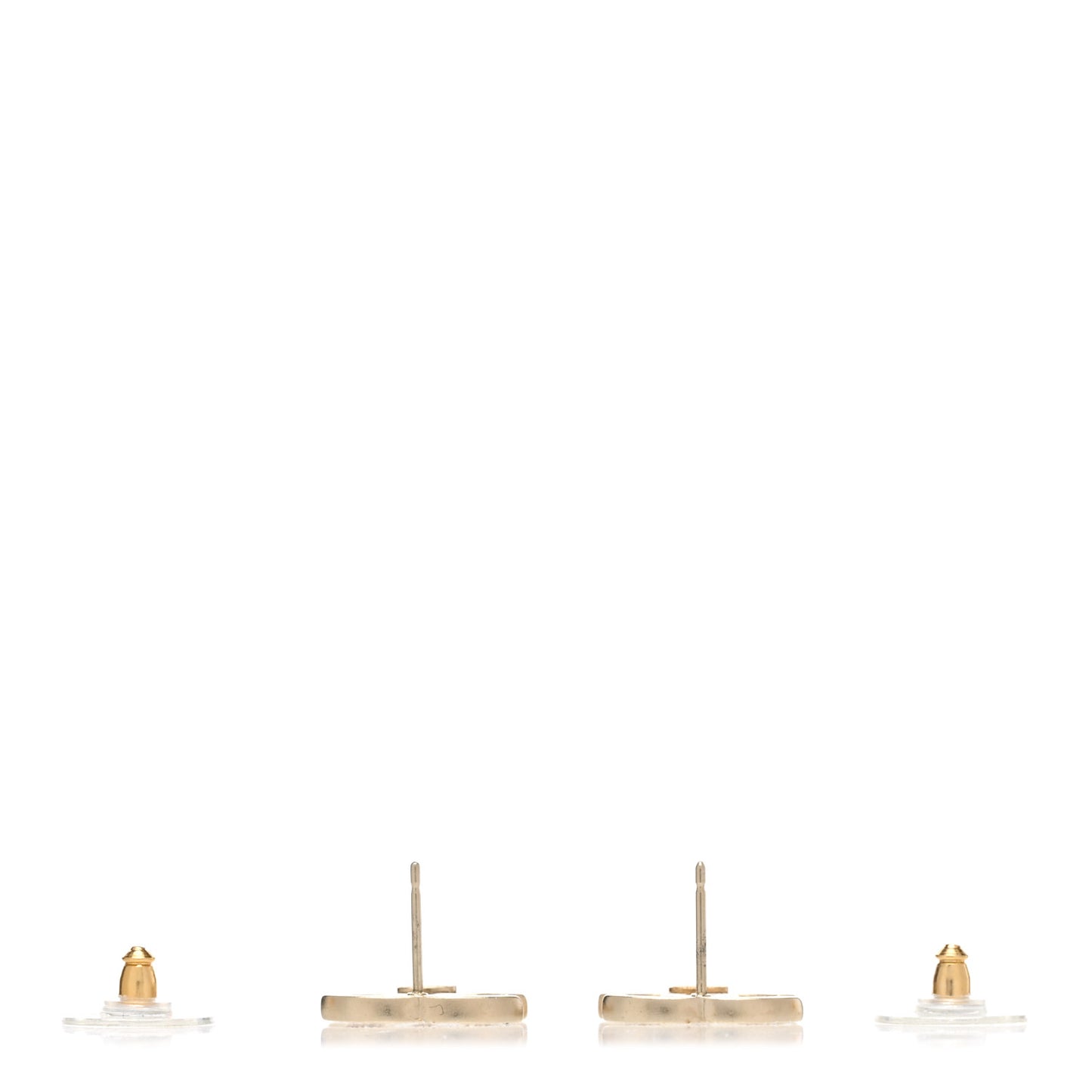 Crystal CC Earrings Gold