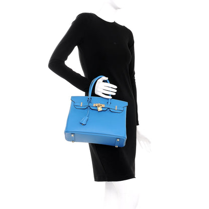 Hermes Epsom Birkin 30 Bleu Zanzibar 2 of 38