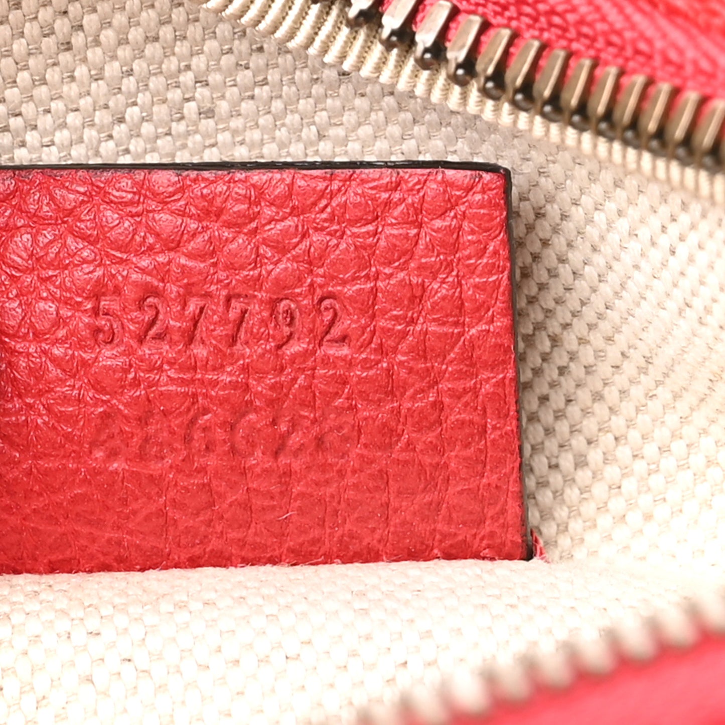 Grained Calfskin Small Logo Belt Bag Hibiscus Red