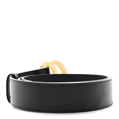Gucci Textured Dollar Calfskin Double G 40mm Belt 90 36 Black 2 of 4