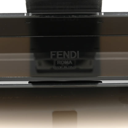 Fendi Plexiglass Vitello Mini Baguette Trunk Black Transparent 5 of 11