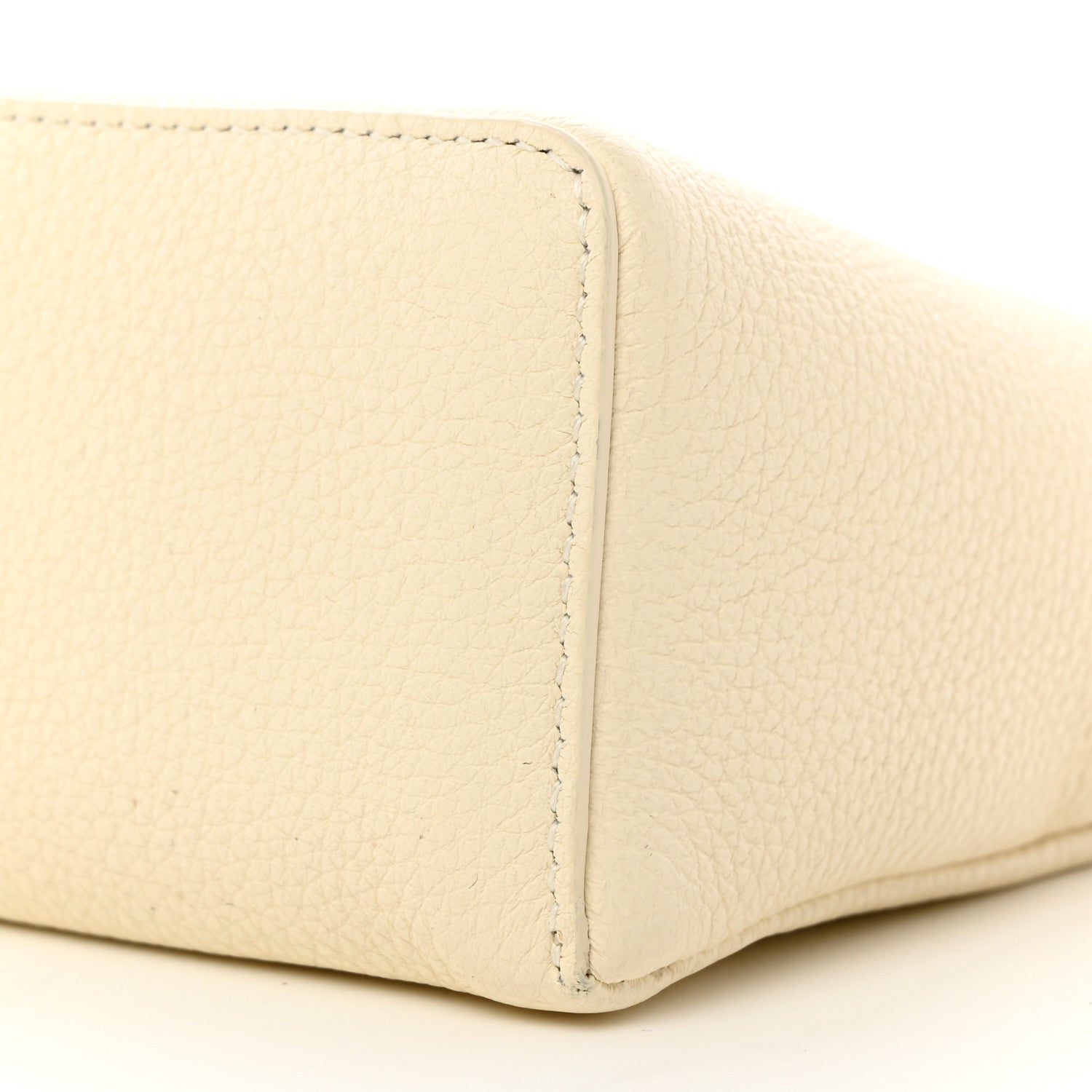 Loro Piana Grained Calfskin L19 Extra Pocket Pouch Whisper White 9 of 10