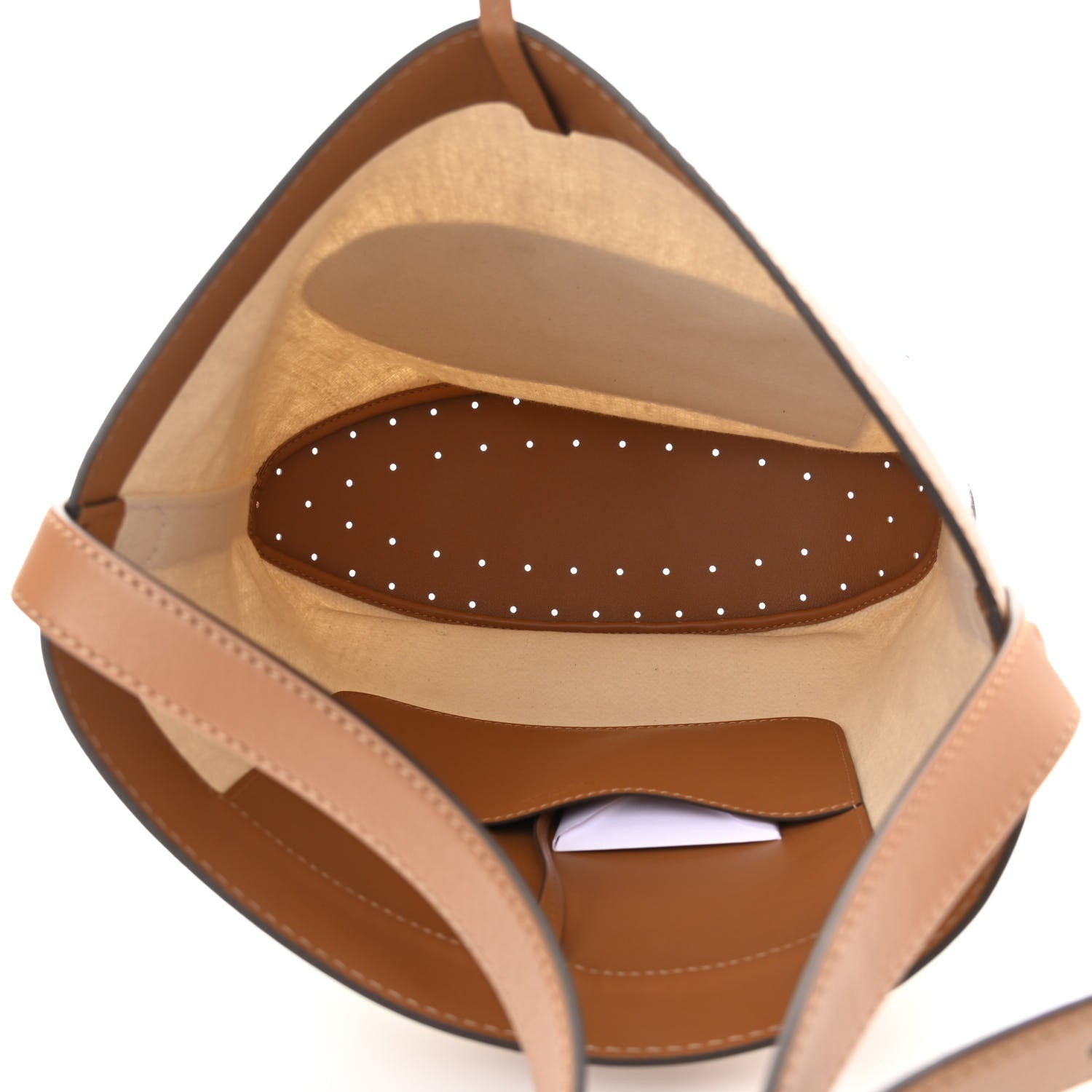Delvaux Linen Canvas Supple Calfskin Pin Daily Surpique Bucket Naturel 5 of 10