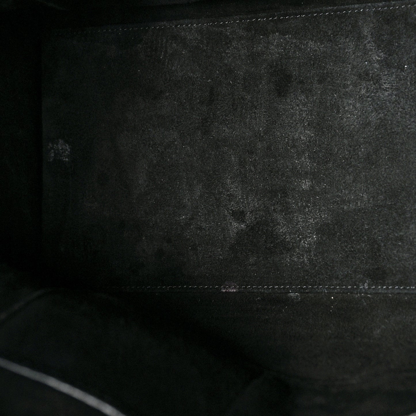 Drummed Calfskin Mini Luggage Black
