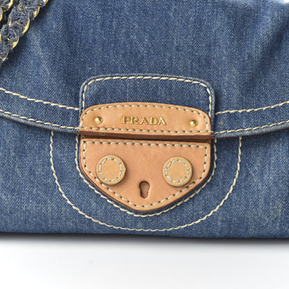 Prada Denim Shoulder Bag Avio 9 of 9