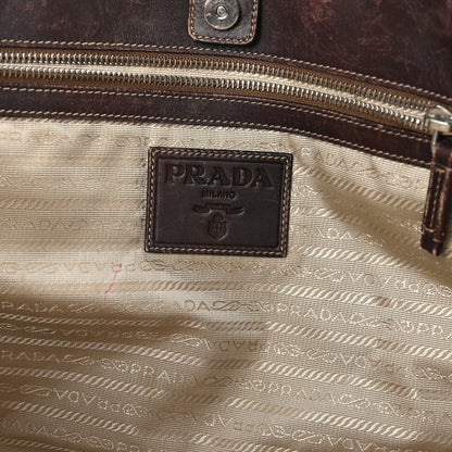 Prada Jacquard Logo Tote Corda Moro 6 of 9