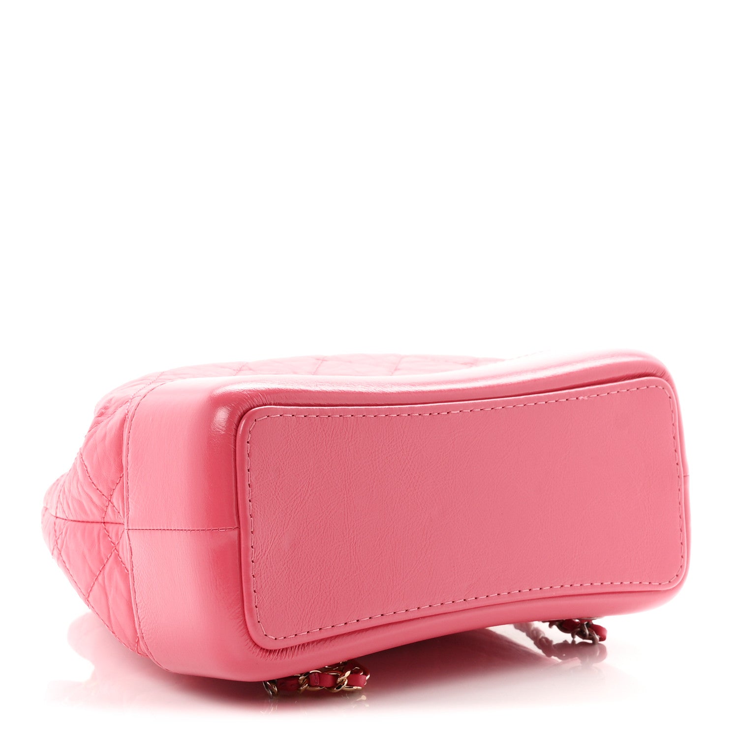 Chanel Aged Calfskin Quilted Small Gabrielle Backpack Dark Pink 3 of 9