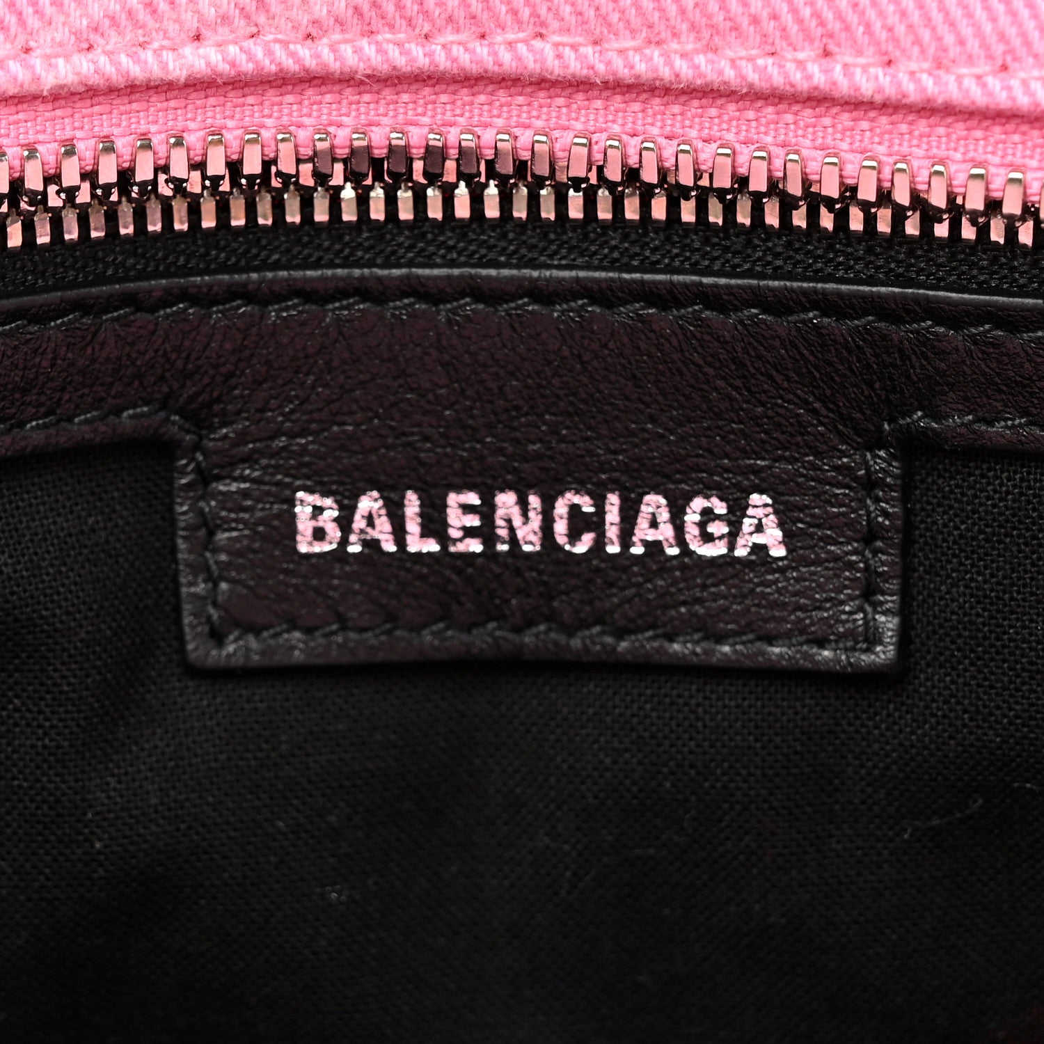 Balenciaga Denim BB Monogram Neo Cagole Handbag XS Pink 6 of 12