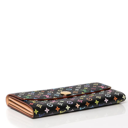 Louis Vuitton Monogram Multicolor Sarah Wallet Black 4 of 6