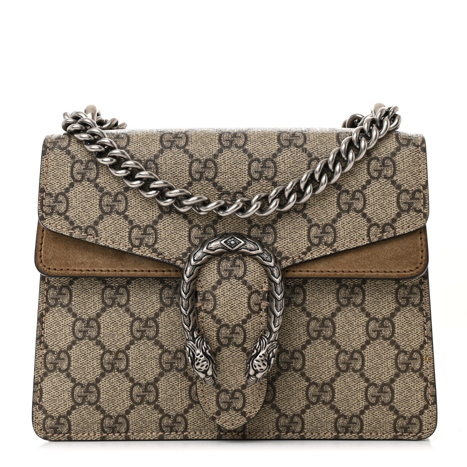 Gucci GG Supreme Monogram Mini Dionysus Shoulder Bag Taupe 1 of 11