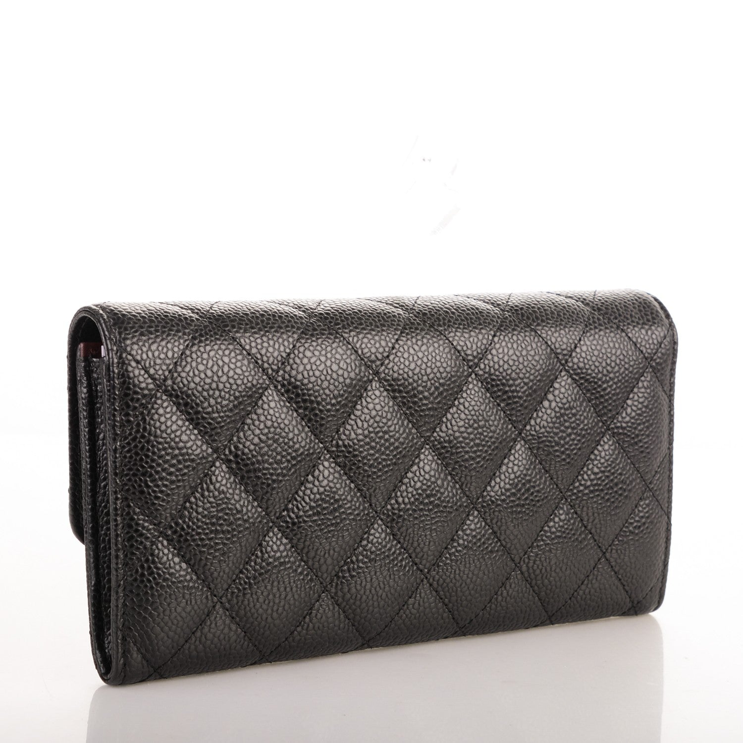 Chanel Caviar Quilted Large Flap Wallet Black 3 of 8