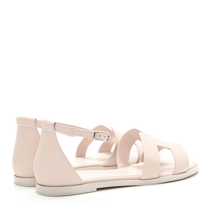 Hermes Calfskin Santorini Sandals 37 Rose Petale 4 of 10