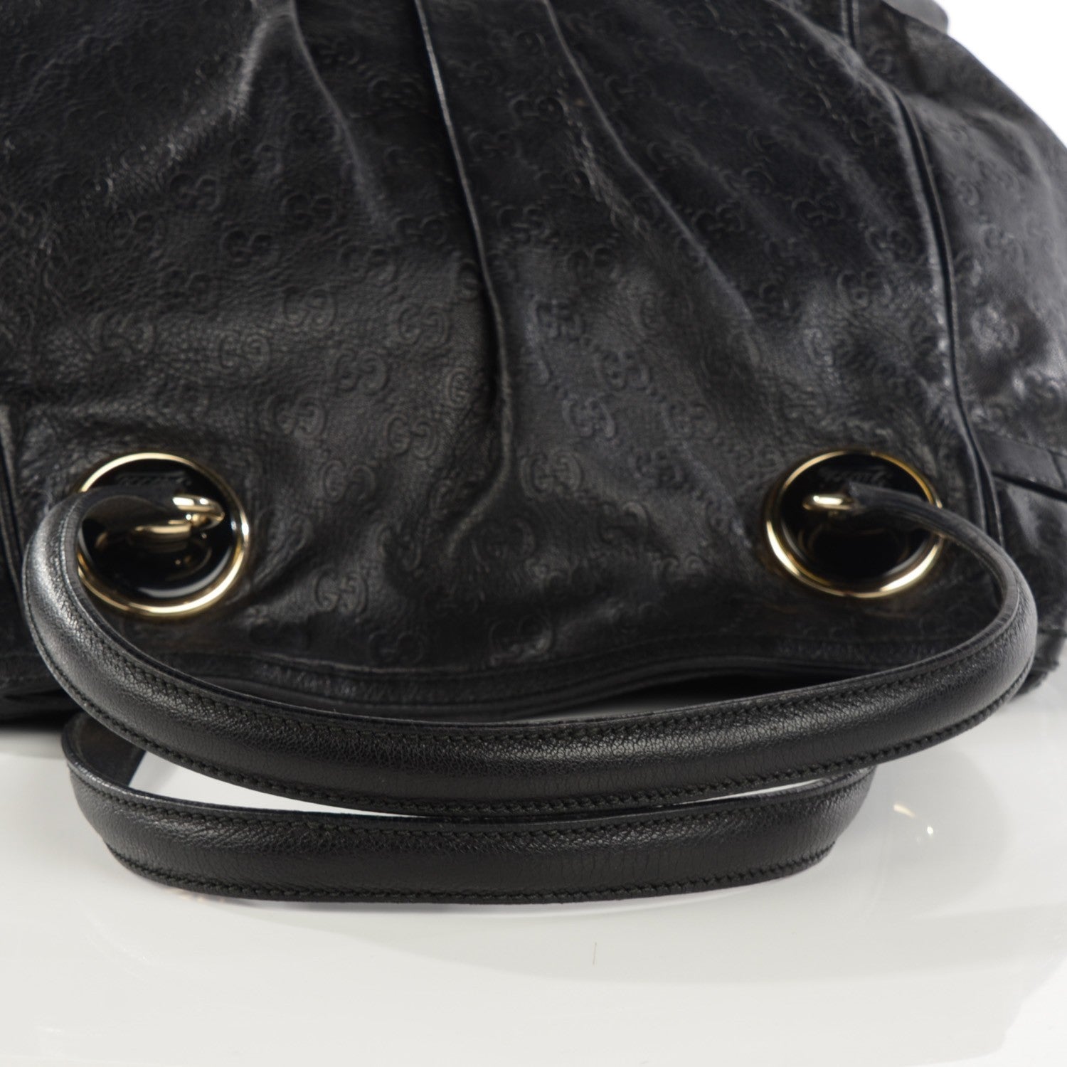 Gucci Guccissima Large Full Moon Tote Black 12 of 13