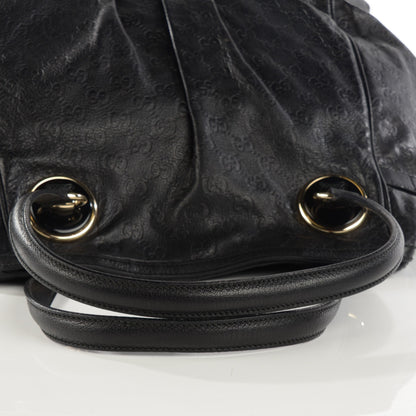 Gucci Guccissima Large Full Moon Tote Black 12 of 13