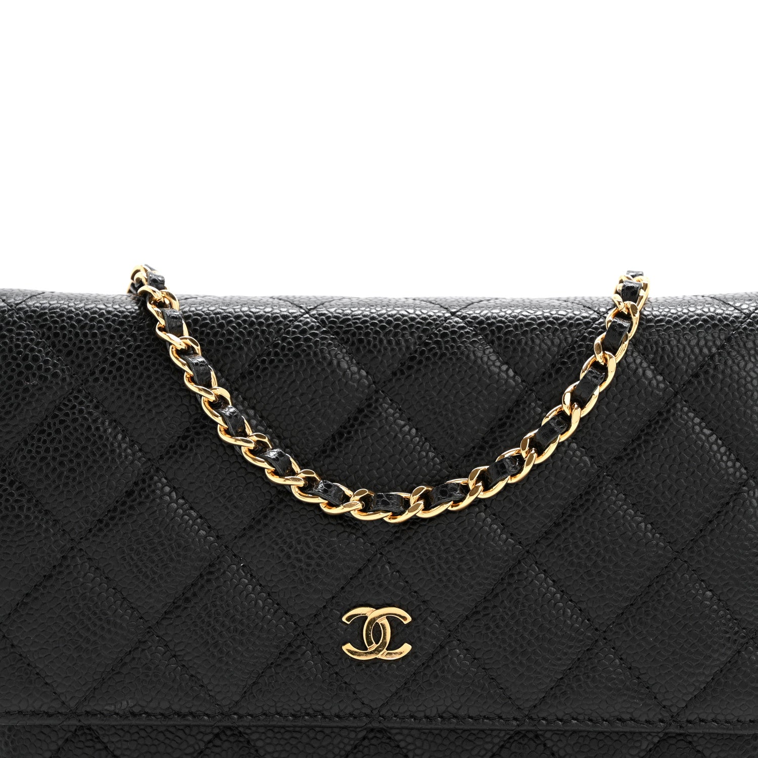 Chanel Caviar Quilted Wallet on Chain WOC Black 9 of 12