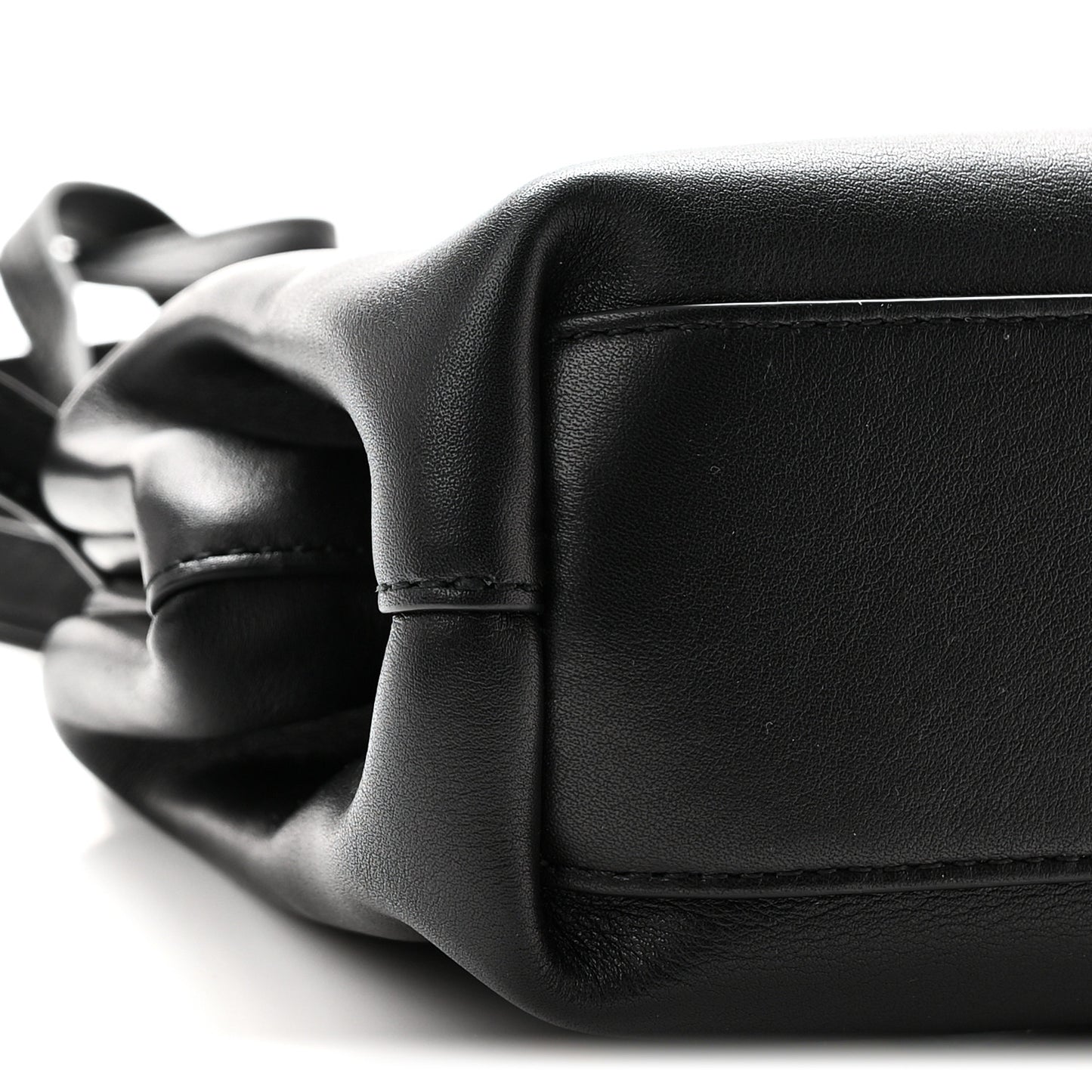 Calfskin Small The Point Triangle Bag Black